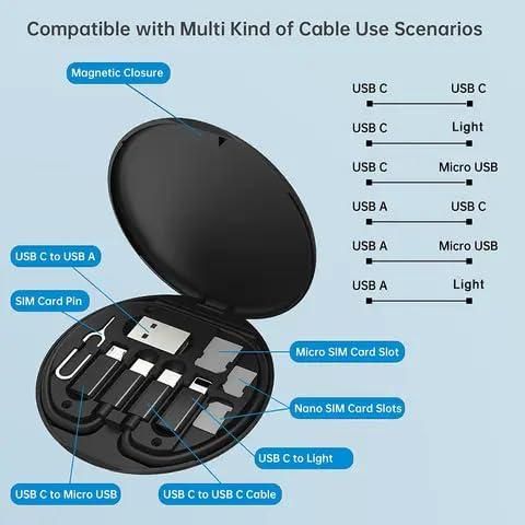 Travel Cabel Set Fast Charging